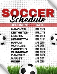 Soccer Schedule Ads Flyer (US Letter) template