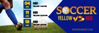 Soccer Schedule LinkedIn Banner template
