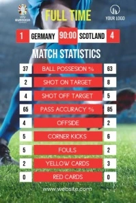 Soccer Schedule Pinterest-Grafik template