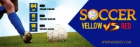 Soccer Schedule LinkedIn Banner template