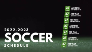 Soccer Schedule Template Digitalanzeige (16:9)