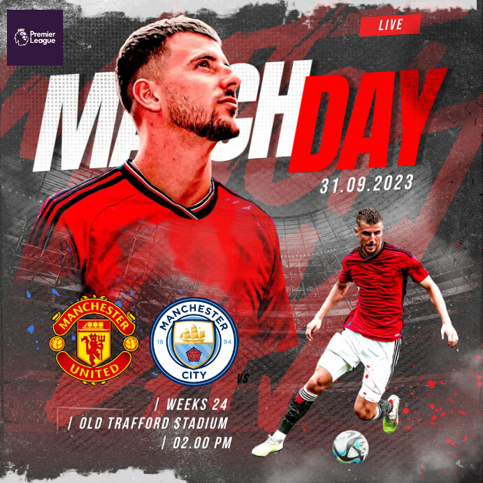 Soccer Sport Football Matchday Templates | PosterMyWall