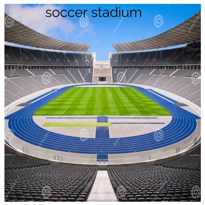 Soccer stadium logo design template Logótipo