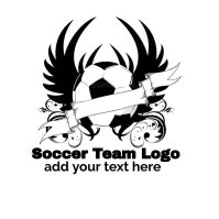 Soccer team logo template