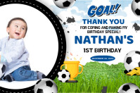 Soccer Theme Ref Magnet Layout Poster template