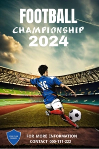 Soccer tournament, Football, sports, event Illustration Tumblr template