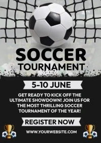 Soccer Tournament Ads A4 template