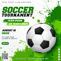 Soccer Tournament Banner Publicación de Instagram template