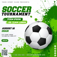 Soccer Tournament Banner Instagram Plasing template