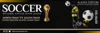 soccer Tournament banner flyer 横幅 2' × 6' template