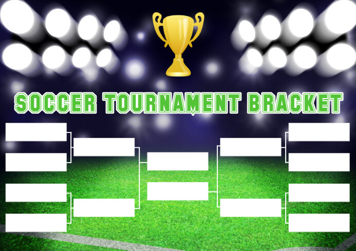 Soccer Tournament Bracket Template 8 Teams (1 | PosterMyWall