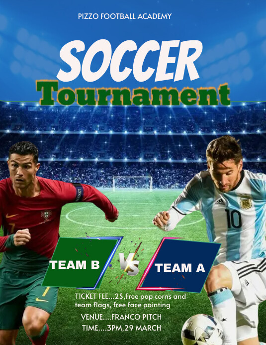 Copy of Soccer tournament design flyer template | PosterMyWall