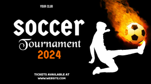 soccer tournament Message Twitter template