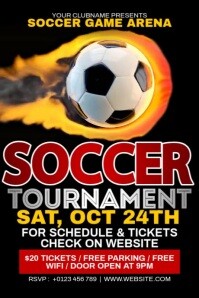 Soccer Tournament Cartaz template