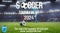 soccer tournament Twitter Post template