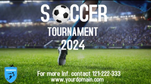 soccer tournament Message Twitter template