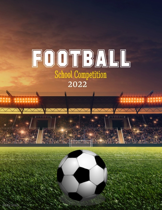 Soccer tournament Flyer (Letter pang-US) template