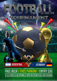 Soccer tournament A5 template