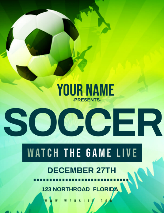 SOCCER tournament FLYER TEMPLATE PosterMyWall