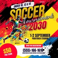Soccer Tournament Instagram Facebook Ad template