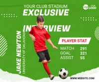 Soccer Tournament Medium Rectangle template