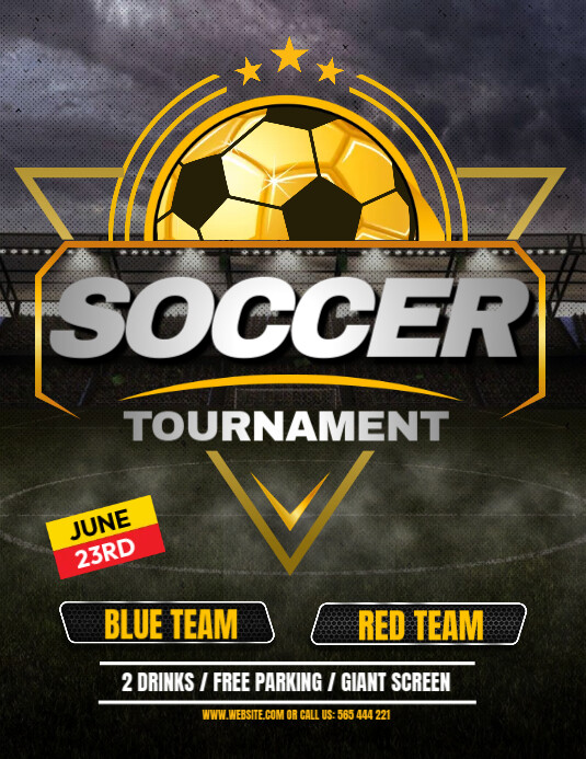 Soccer Tournament Poster Template | PosterMyWall