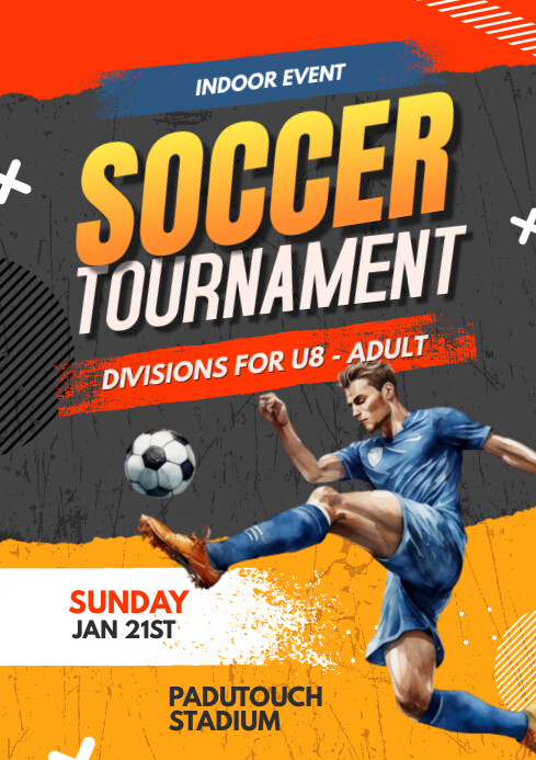 Soccer tournament poster Flyer Event Template | PosterMyWall
