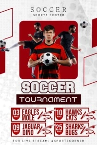 Soccer Tournament Schedule Poster template