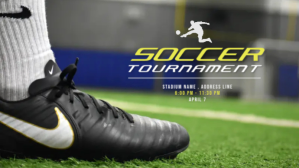 Soccer Tournaments Video Ad Facebook-covervideo (16:9) template