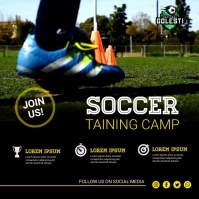 soccer training camp Instagram Post template