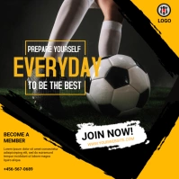 soccer training Instagram Post template