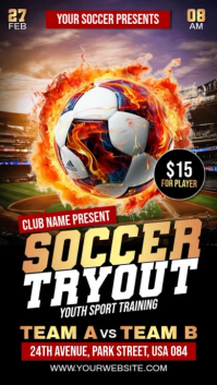 Soccer Tryout Instagram Reel template