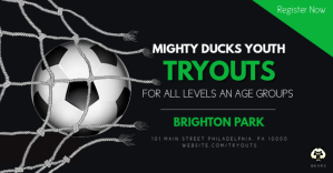 Soccer Tryouts auf Facebook geteiltes Bild template