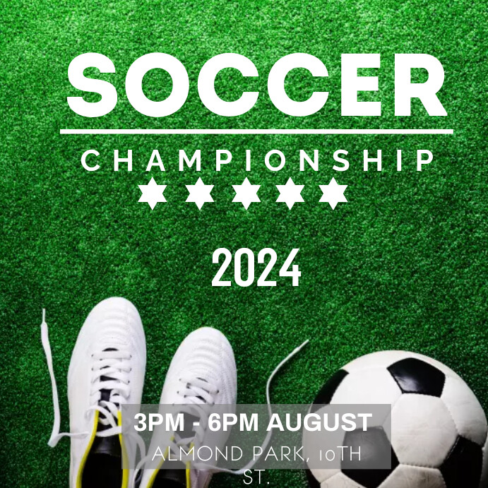 Soccer Tryouts Instagram Post template