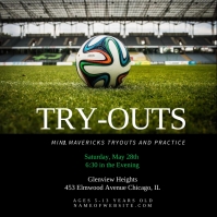 Soccer Tryouts Template | PosterMyWall