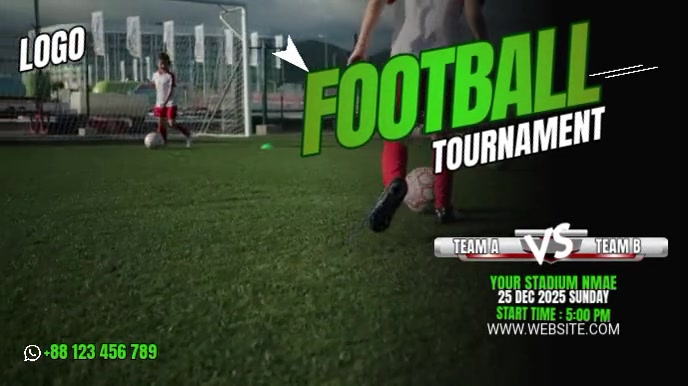 Football Net Overlay Soccer Twitch Overlay Template | PosterMyWall