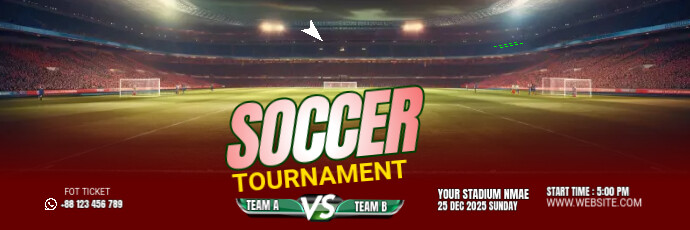 Soccer Twitter Header Template | PosterMyWall
