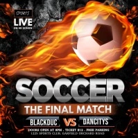 soccer video, football video Square (1:1) template