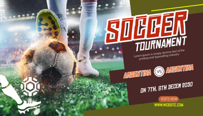 Soccer You Blog Header Template | PosterMyWall