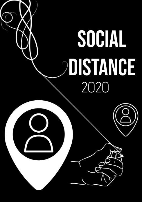 Social Distance Advertisements Social distance awareness Template | PosterMyWall