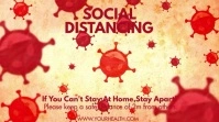 SOCIAL DISTANCING Digital Display (16:9) template