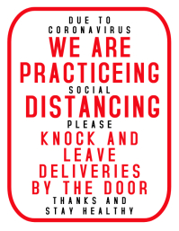 Social Distancing Flyer (US Letter) template