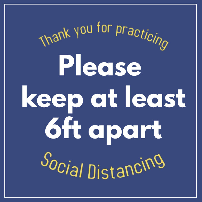 Social Distancing Design Copy of Social Distancing | PosterMyWall