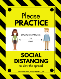 SOCIAL DISTANCING Template | PosterMyWall