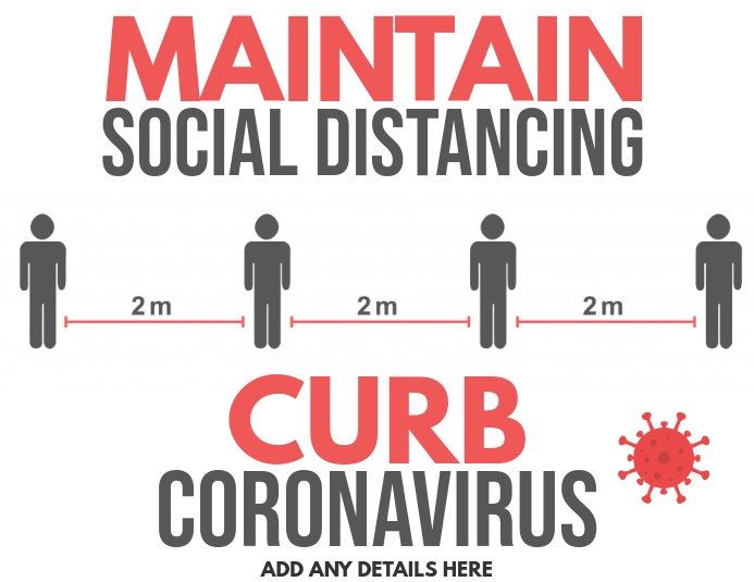 Copy of Social Distancing Flyer Template | PosterMyWall