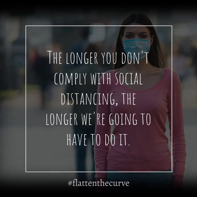 La Modele Instagram De Citation De Distanciation Sociale Postermywall