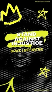 SOCIAL ISSUE- BLACK LIVES MATTER Digital Display (9:16) template