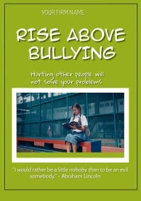 Social Issues:Antibullying Template A4