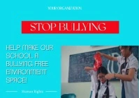 Social Issues: Antibullying Template Kartu Pos