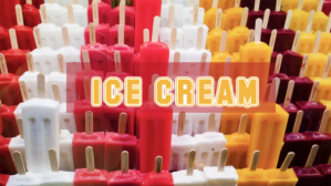 Social media , Ice cream theme, background header Facebook Cover Video (16:9) template